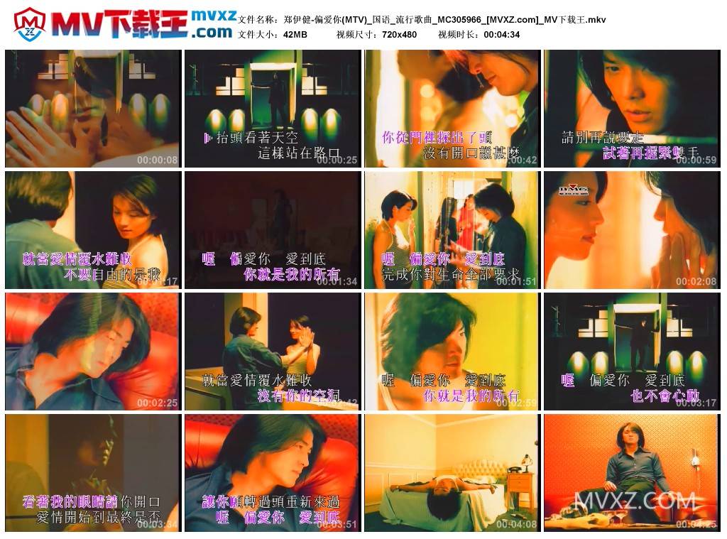 郑伊健-偏爱你(MTV)_国语_流行歌曲_MC305966